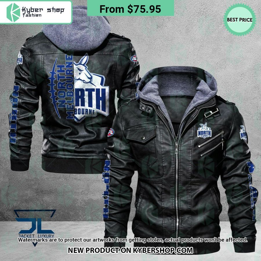 north melbourne football club leather jacket 1 221