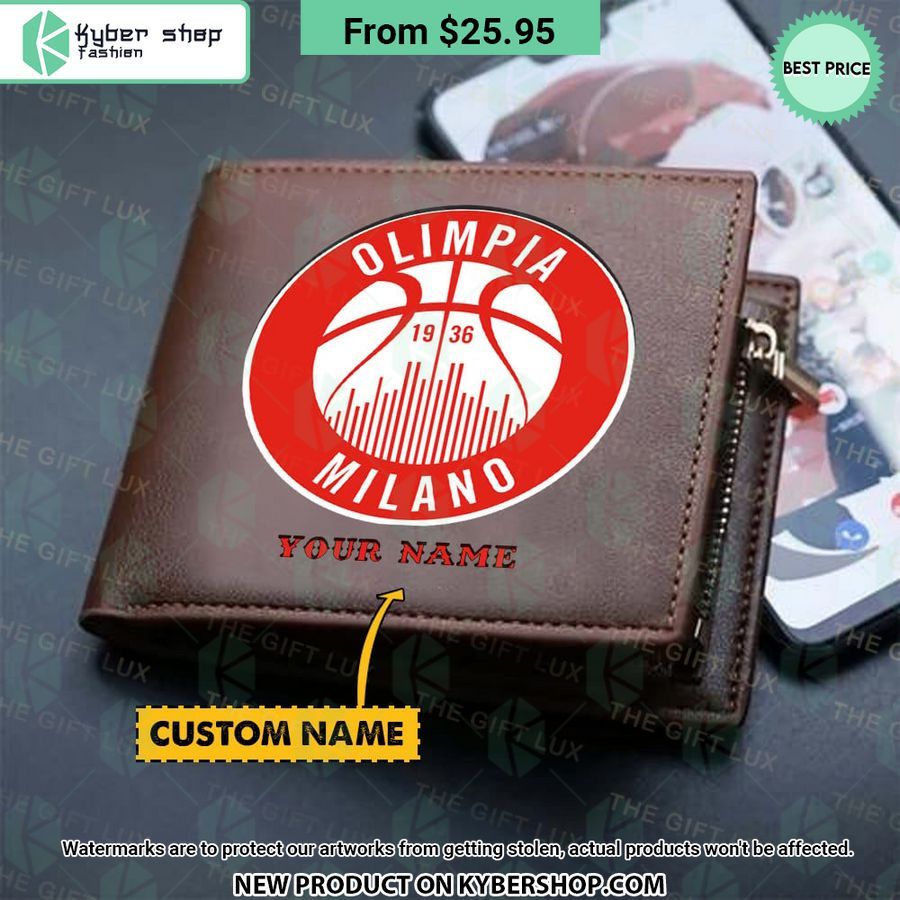 olimpia milano custom leather wallet 1 48