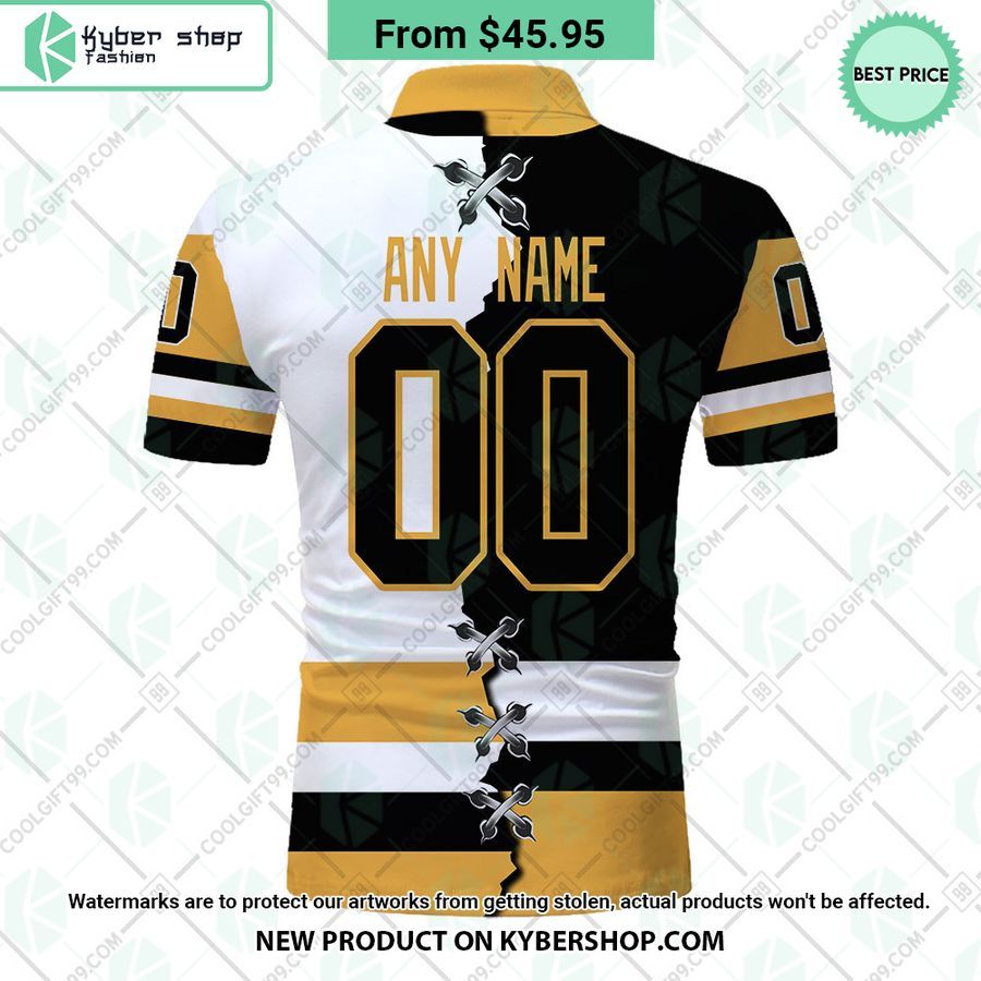 Pittsburgh Penguins Mix Home Away Jersey CUSTOM Polo Shirt 3 pittsburgh penguins mix home away jersey custom polo shirt 3 114