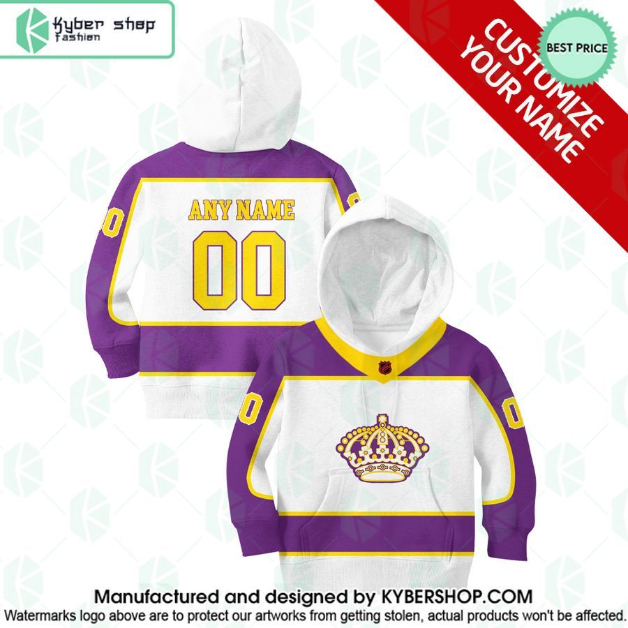 reverse retro jerseys los angeles kings custom hoodie 1 716