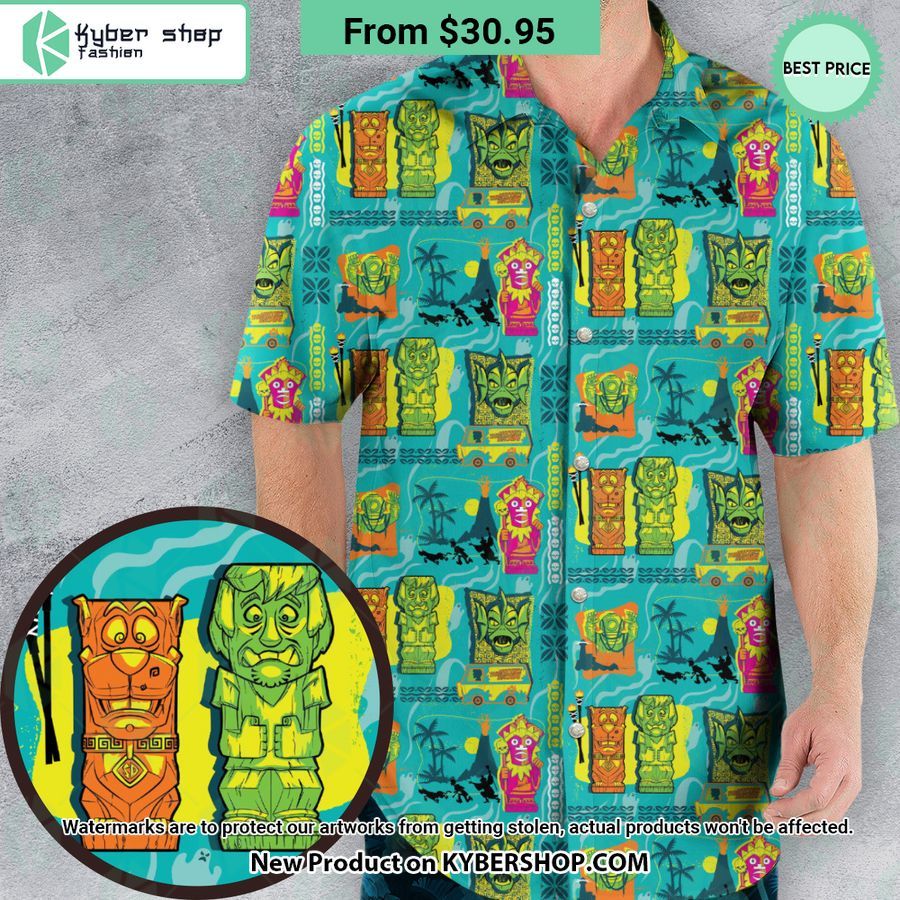 scooby doo aloha hawaiian shirt 1 982