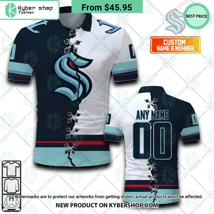 Seattle Kraken Mix Home Away Jersey CUSTOM Polo Shirt 4 seattle kraken mix home away jersey custom polo shirt 4 734