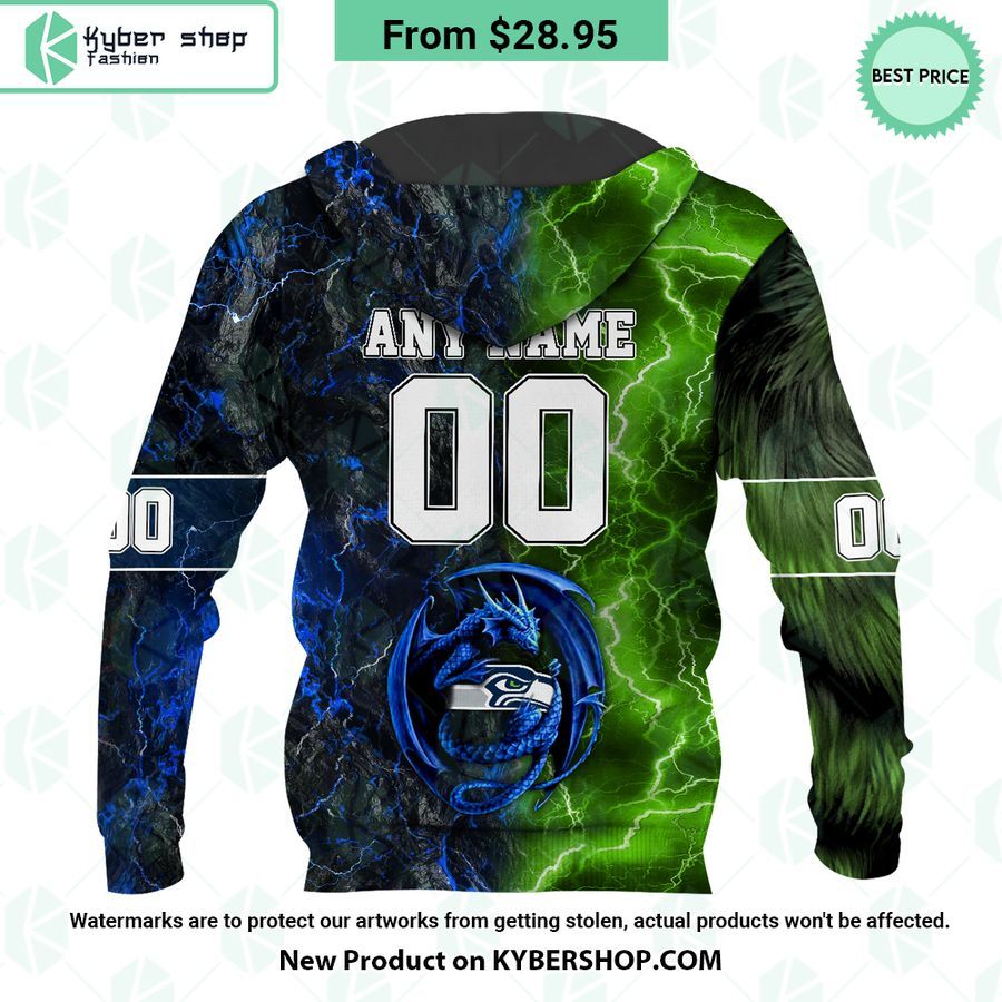Seattle Seahawks Demon Face Wolf Dragon Hoodie 4 seattle seahawks demon face wolf dragon custom hoodie 4 567