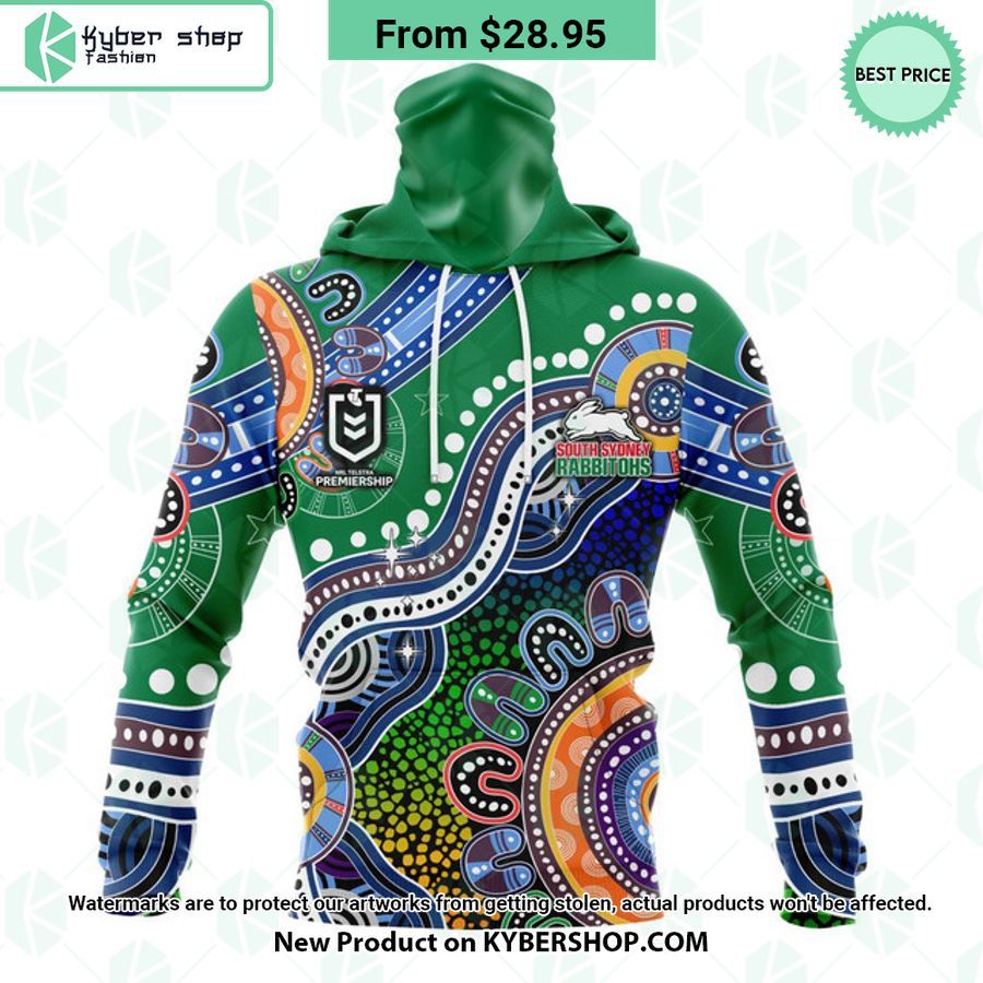 South Sydney Rabbitohs Indigenous Design Hoodie 4 South Sydney Rabbitohs Indigenous Design Hoodie Handsome as usual