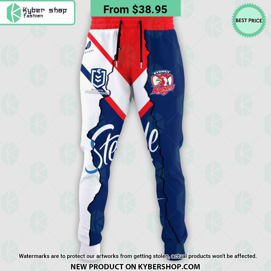 Sydney Roosters NRL CUSTOM Hoodie Pants 4 sydney roosters nrl custom hoodie pants 4 955