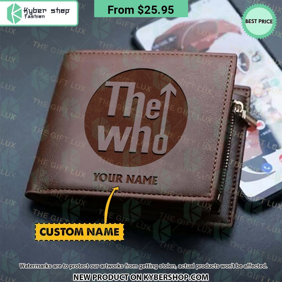 the who band custom leather wallet 1 837