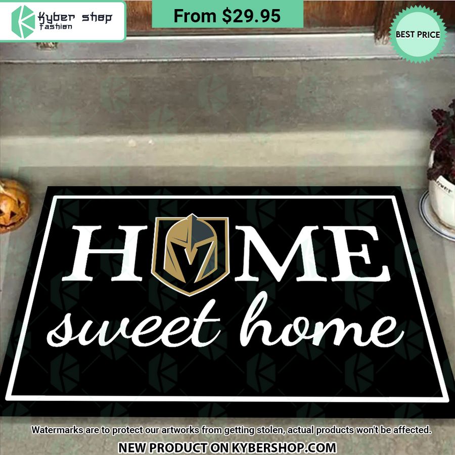 Vegas Golden Knights Home Sweet Home Doormat Sizzling