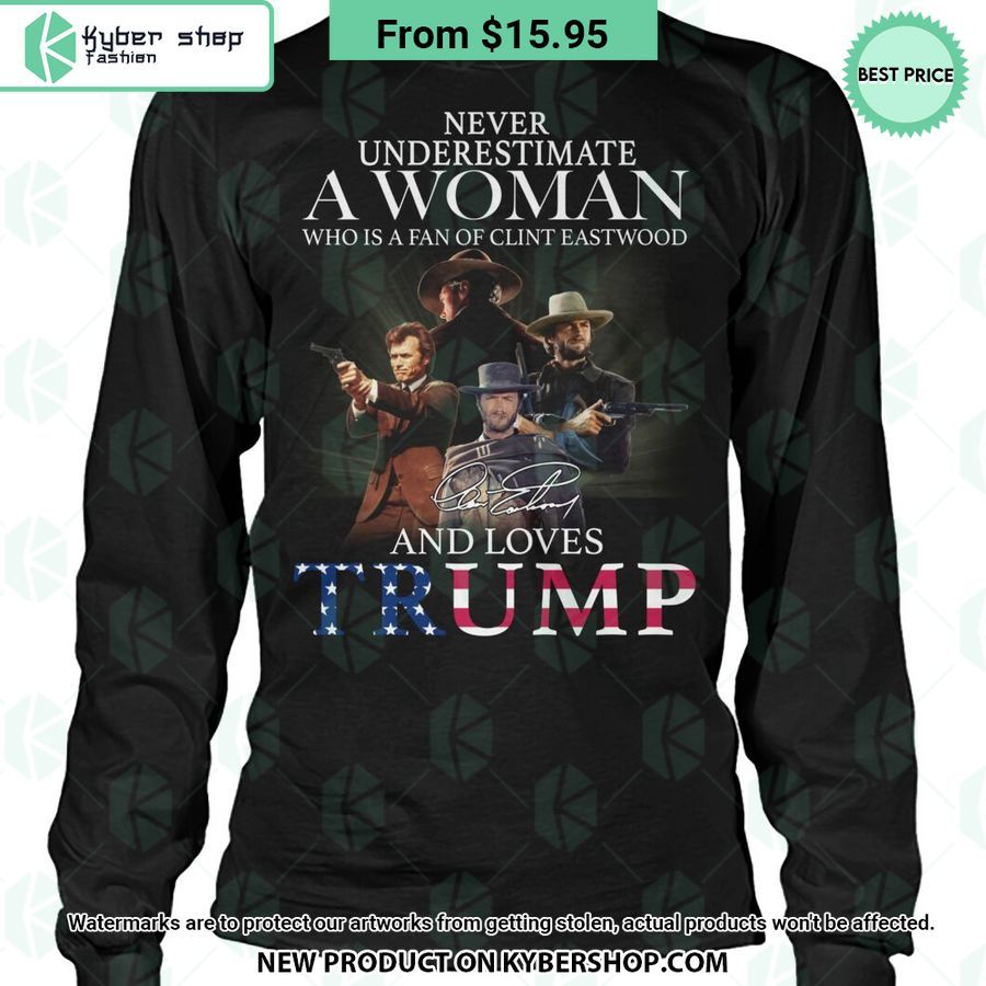 A Woman Who Is A Fan Of Clint Eatswood and Loves Trumps T Shirt 3 a woman who is a fan of clint eatswood and loves trumps t shirt 3 651 jpg