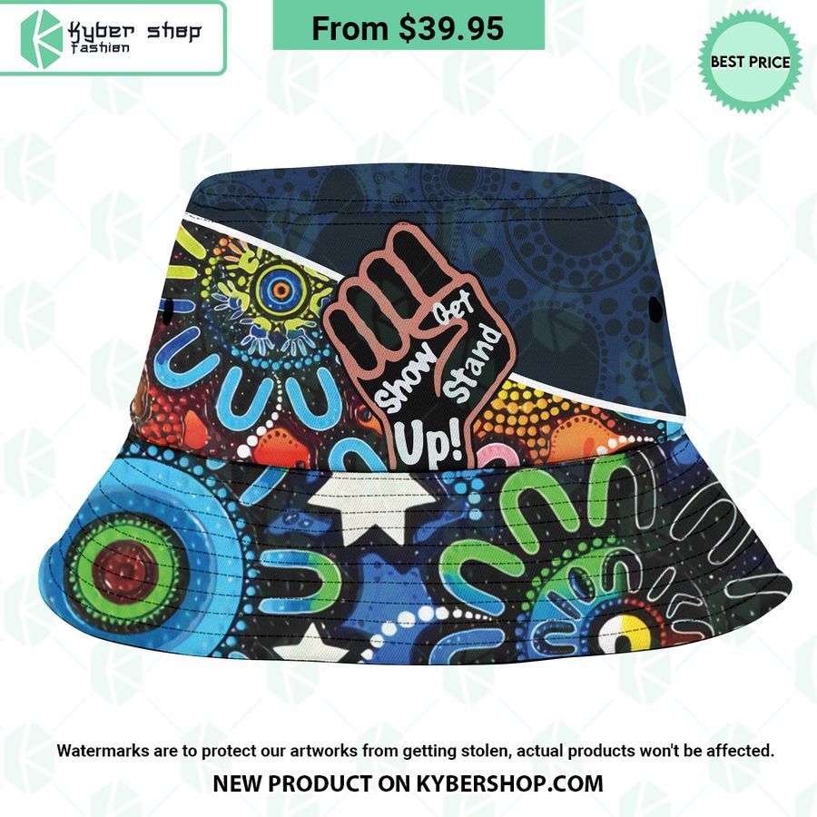 adelaide football club indigenous pattern bucket hat 2 72 jpg