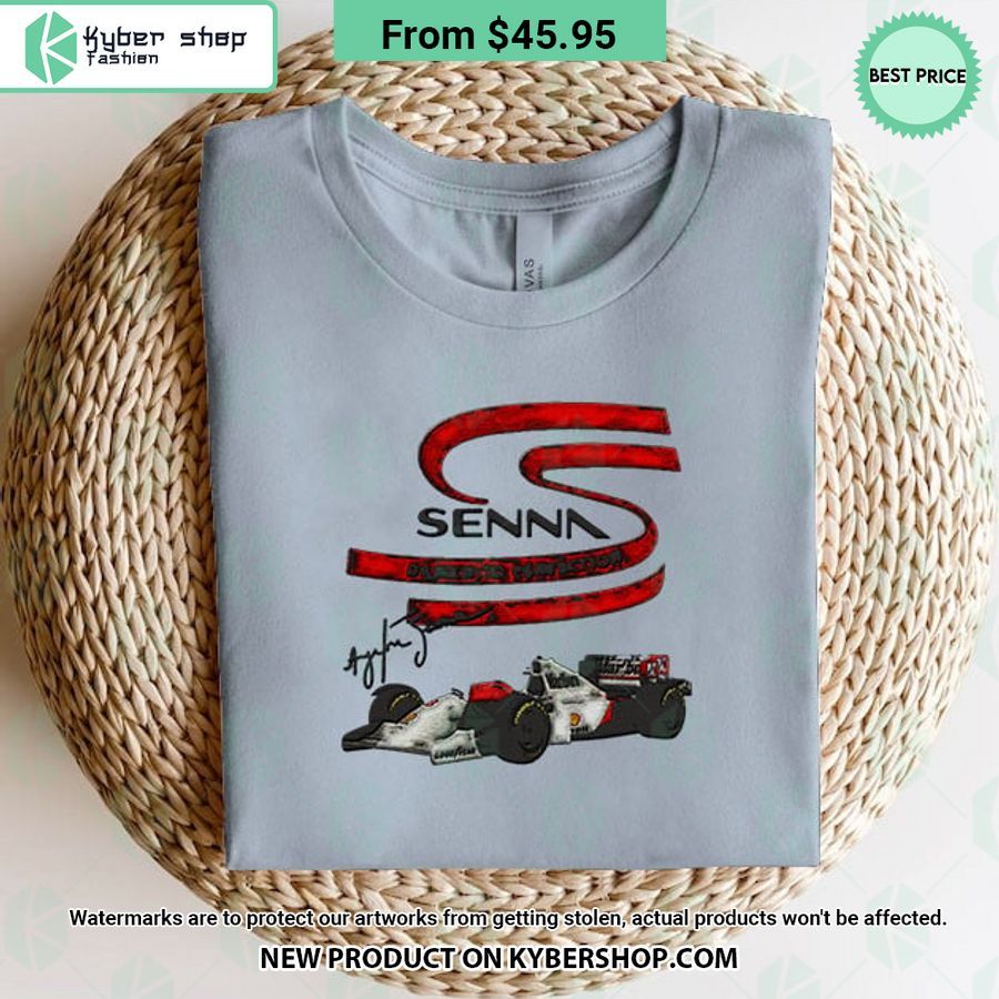 Ayrton Senna Embroidered Shirt Good one dear