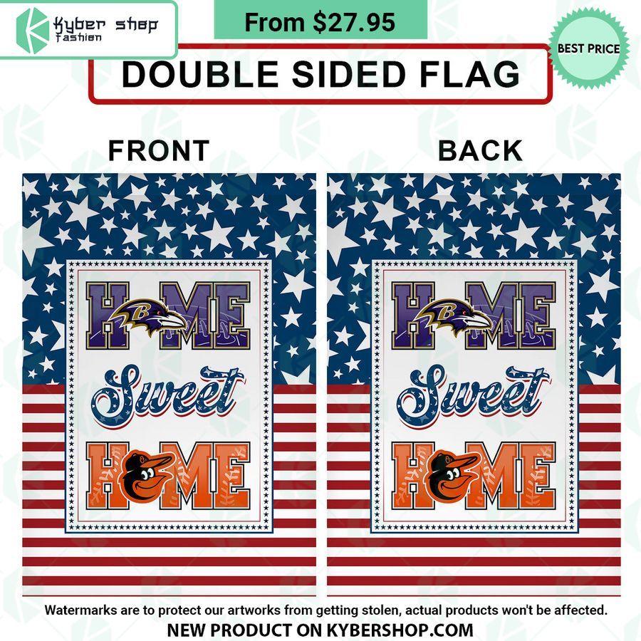 Baltimore Orioles Baltimore Ravens Home Sweet Home Flag 5 Baltimore Orioles Baltimore Ravens Home Sweet Home Flag Best click of yours