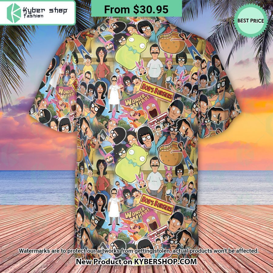 Bob's Burger Wonder Wharf Hawaiian Shirt 3 Bob's Burger Wonder Wharf Hawaiian Shirt Hundred million dollar smile bro