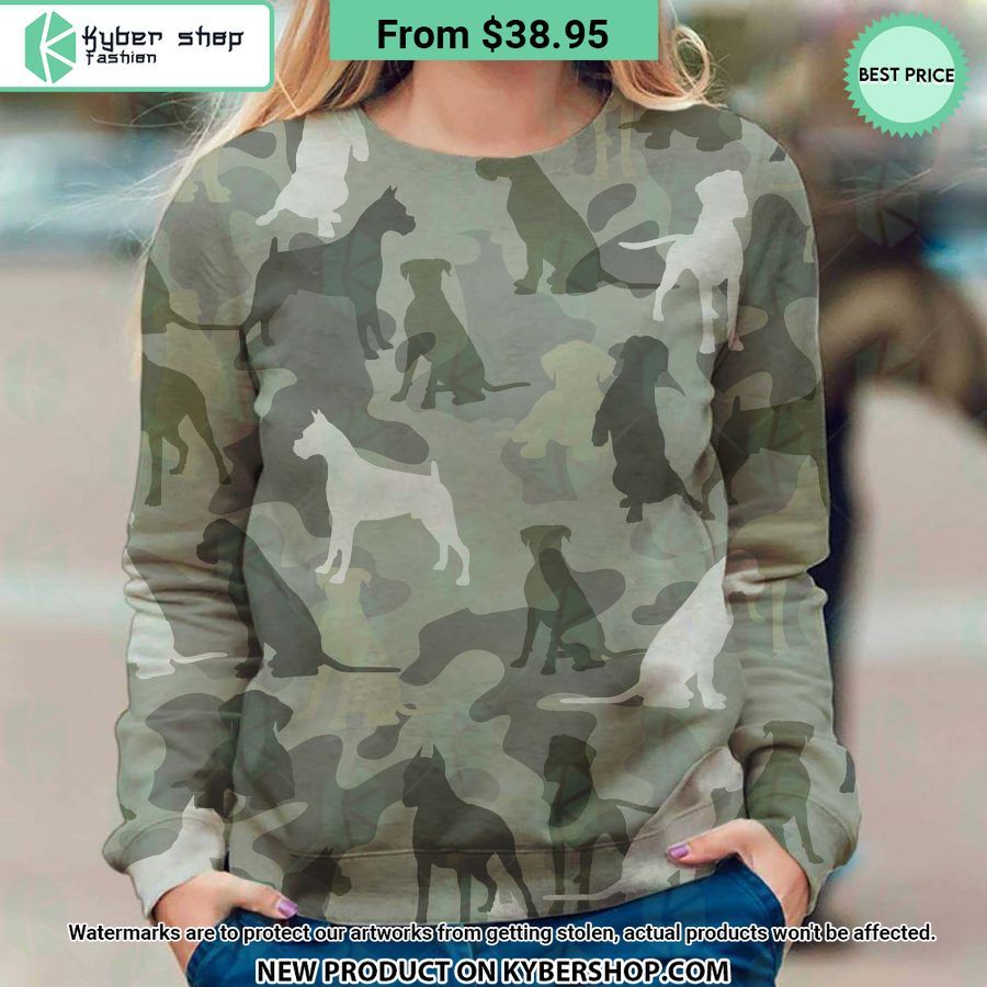 Boxer Dog Camo Sweatshirt You look so healthy and fit