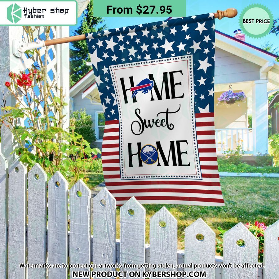 Buffalo Sabres Buffalo Bills Home Sweet Home Flag 3 buffalo sabres buffalo bills home sweet home flag 3 823 jpg