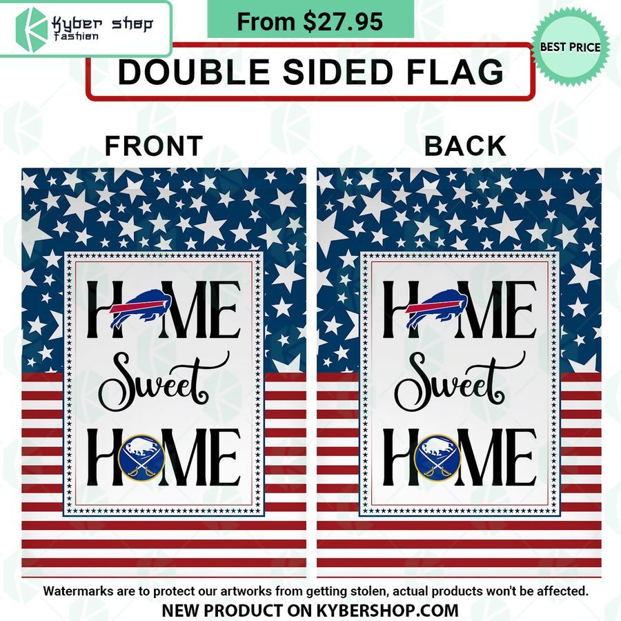 Buffalo Sabres Buffalo Bills Home Sweet Home Flag 5 buffalo sabres buffalo bills home sweet home flag 5 312 jpg