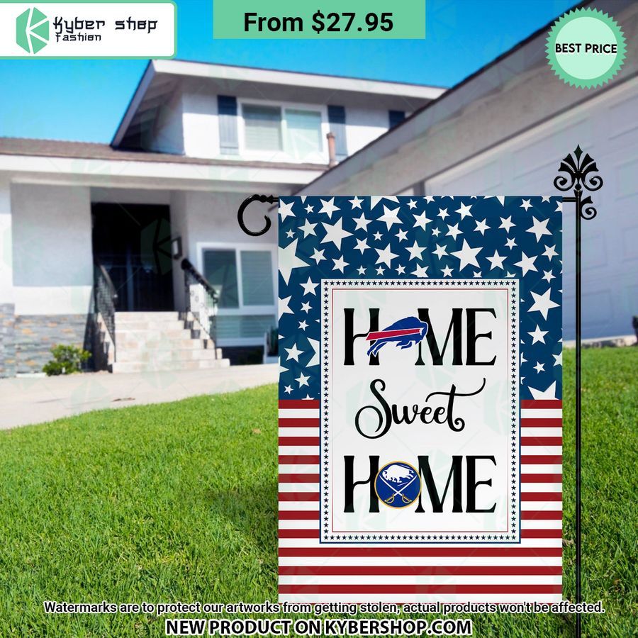 Buffalo Sabres Buffalo Bills Home Sweet Home Flag 6 Buffalo Sabres Buffalo Bills Home Sweet Home Flag Generous look