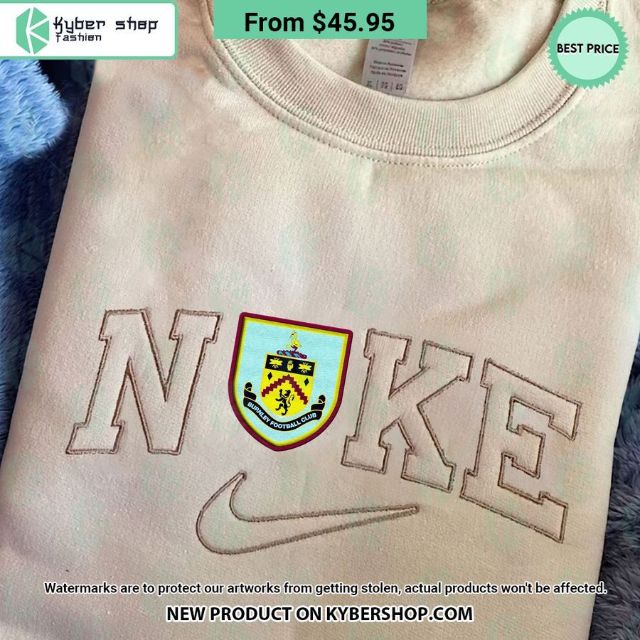 Burnley FC Nike Embroidered Shirt Beauty is power; a smile is its sword