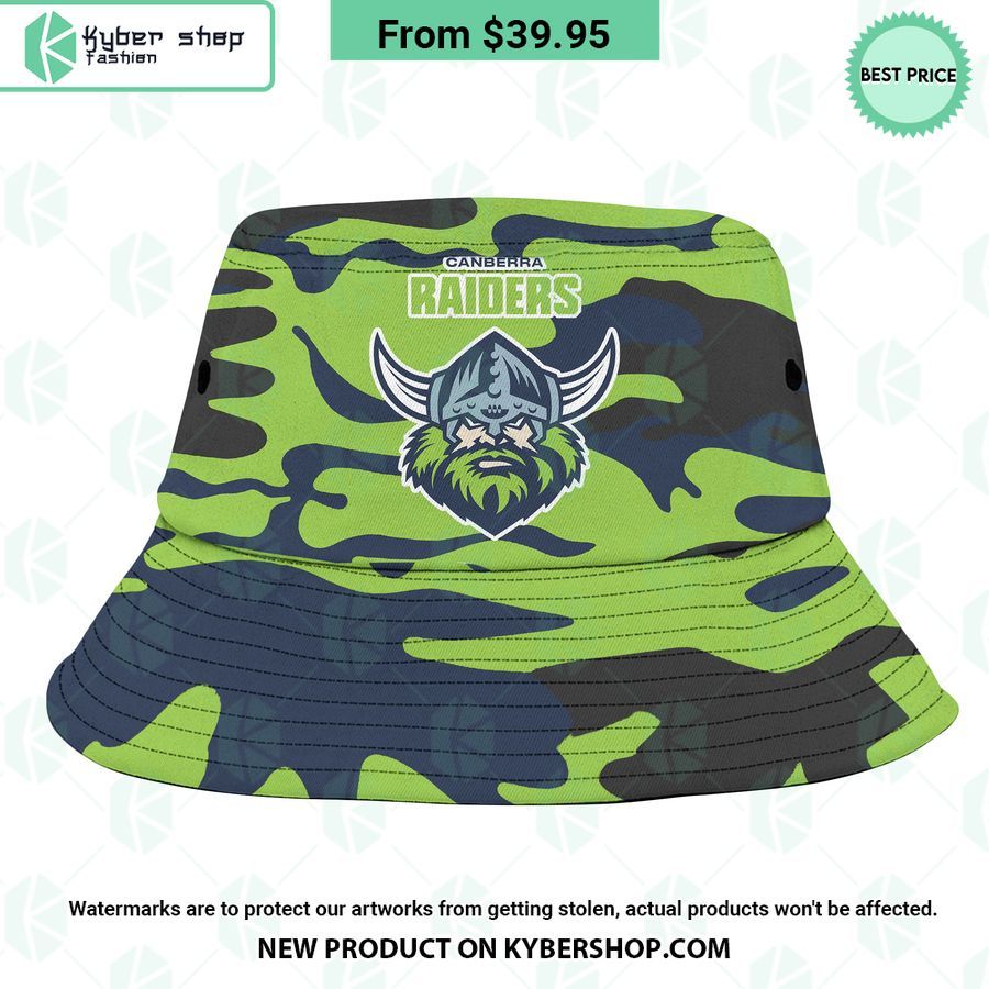 Canberra Raiders Camo Bucket Hat You look lazy
