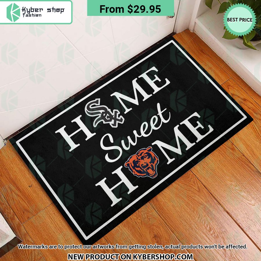 Chicago Bears Chicago White Sox Home Sweet Home Doormat Stunning