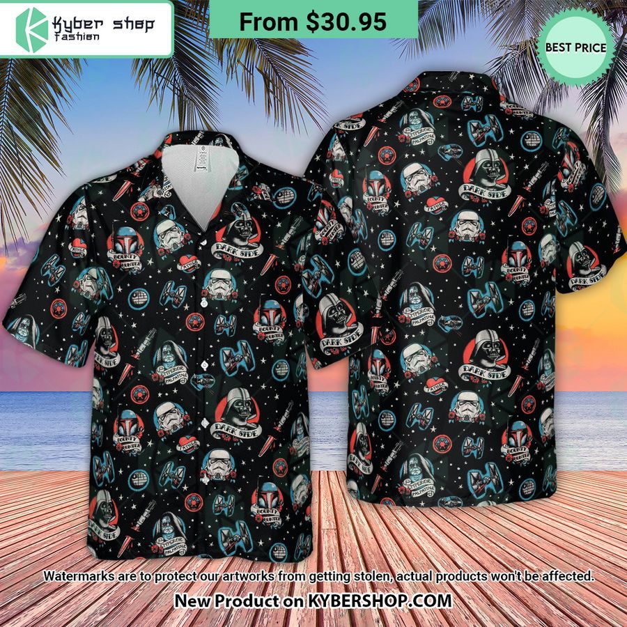 Dark Side Star Wars Pattern Hawaiian Shirt 4 dark side star wars pattern hawaiian shirt 4 590 jpg