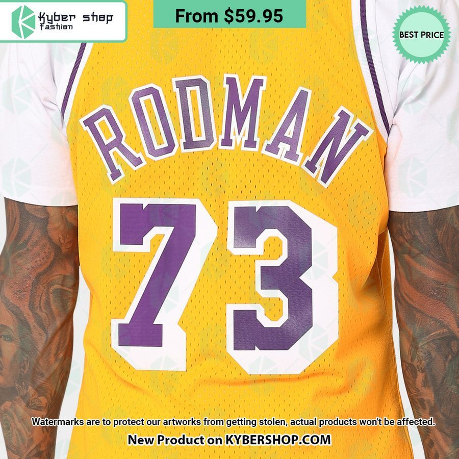 Dennis Rodman 73 Los Angeles Lakers Home Gold Basketball Jersey 6 Dennis Rodman 73 Los Angeles Lakers Home Gold Basketball Jersey Mesmerising