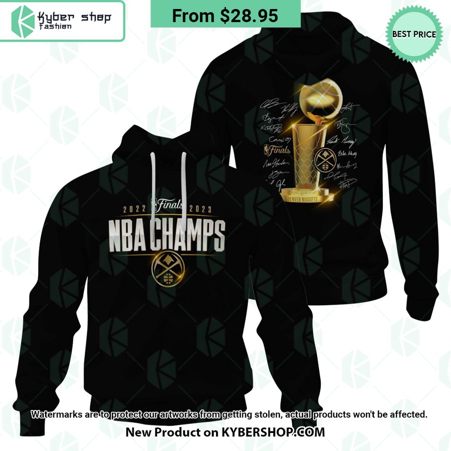 Denver Nuggets 2023 Nba Finals Champions Signature Hoodie Rocking Picture