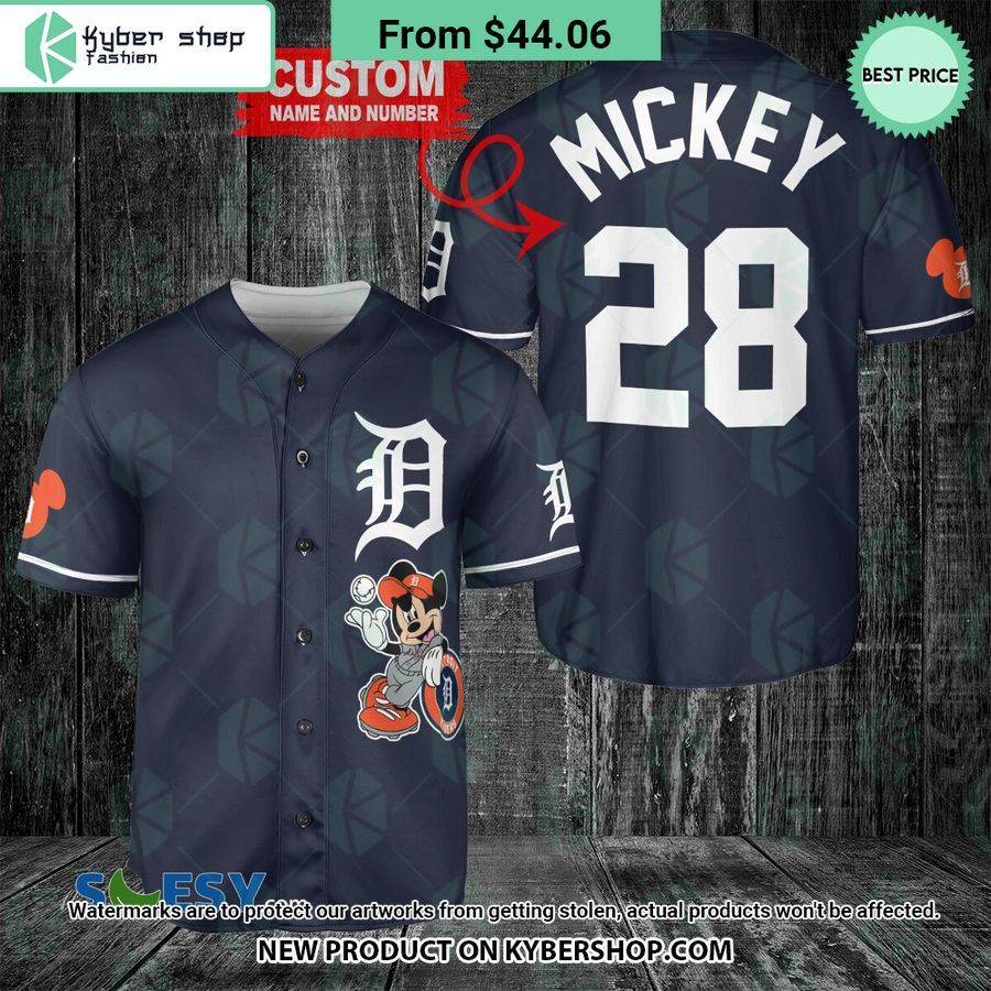 Detroit Tigers Mickey Mouse Baseball Jersey My friends!