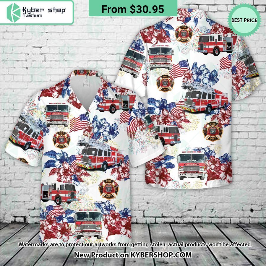 Firefighter Fire Truck 4th Of July Hawaiian Shirt Best click of yours