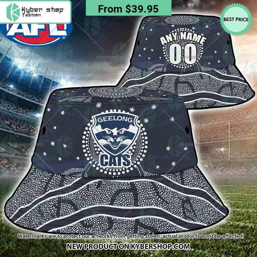 Geelong Football Club Naidoc Bucket Hat Damn good