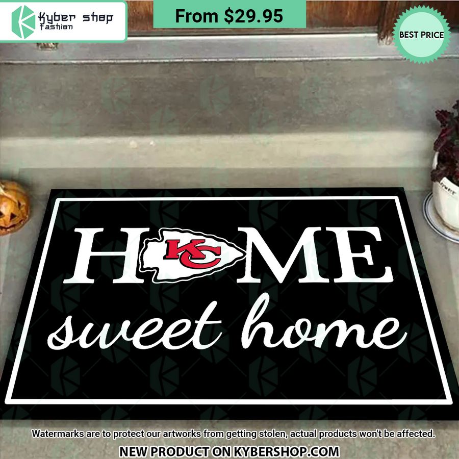 Kansas City Chiefs Home Sweet Home Doormat You guys complement each other