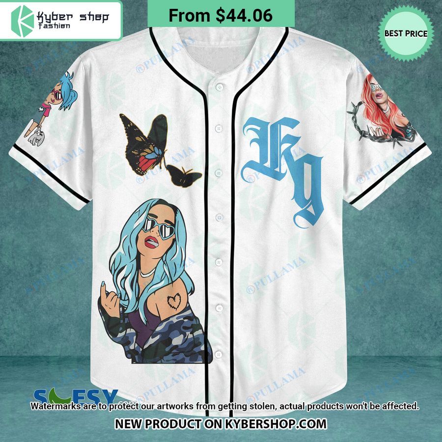 Karol G Bichota Baseball Jersey Your face is glowing like a red rose