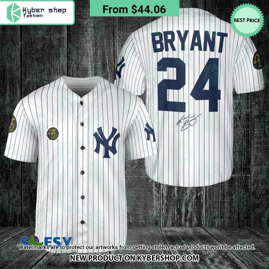 Kobe Bryant New York Yankees Baseball Jersey She Has Grown Up Know
