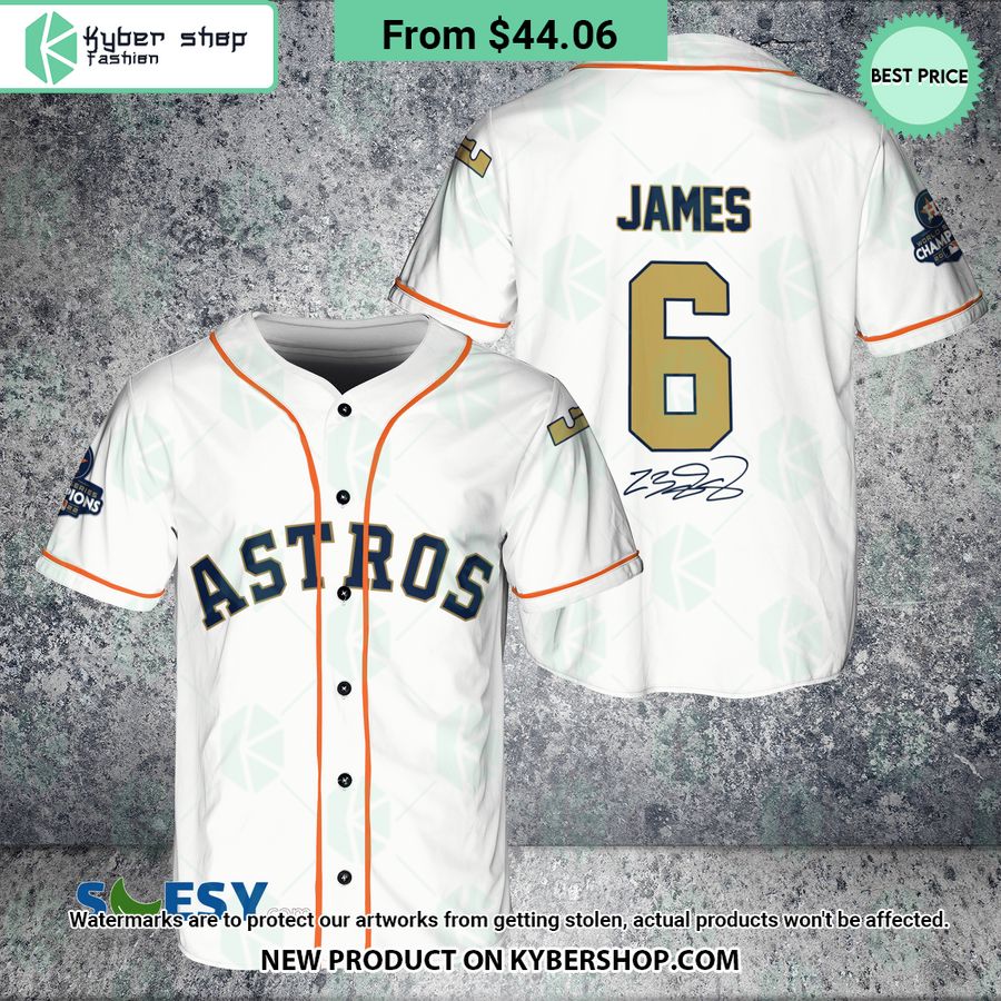 LeBron James 6 Houston Astros Baseball Jersey Sizzling