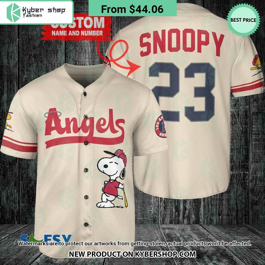 los angeles angels snoopy peanuts cream baseball jersey 1 497 jpg