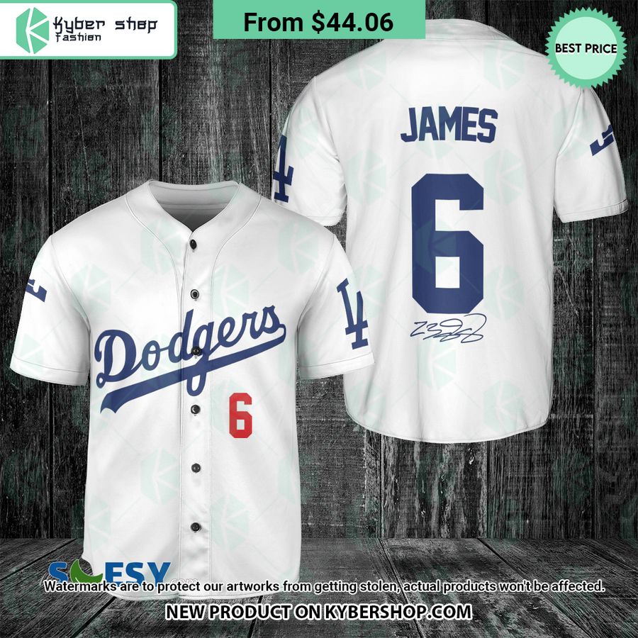 Los Angeles Dodgers Lebron James 6 Baseball Jersey Stunning