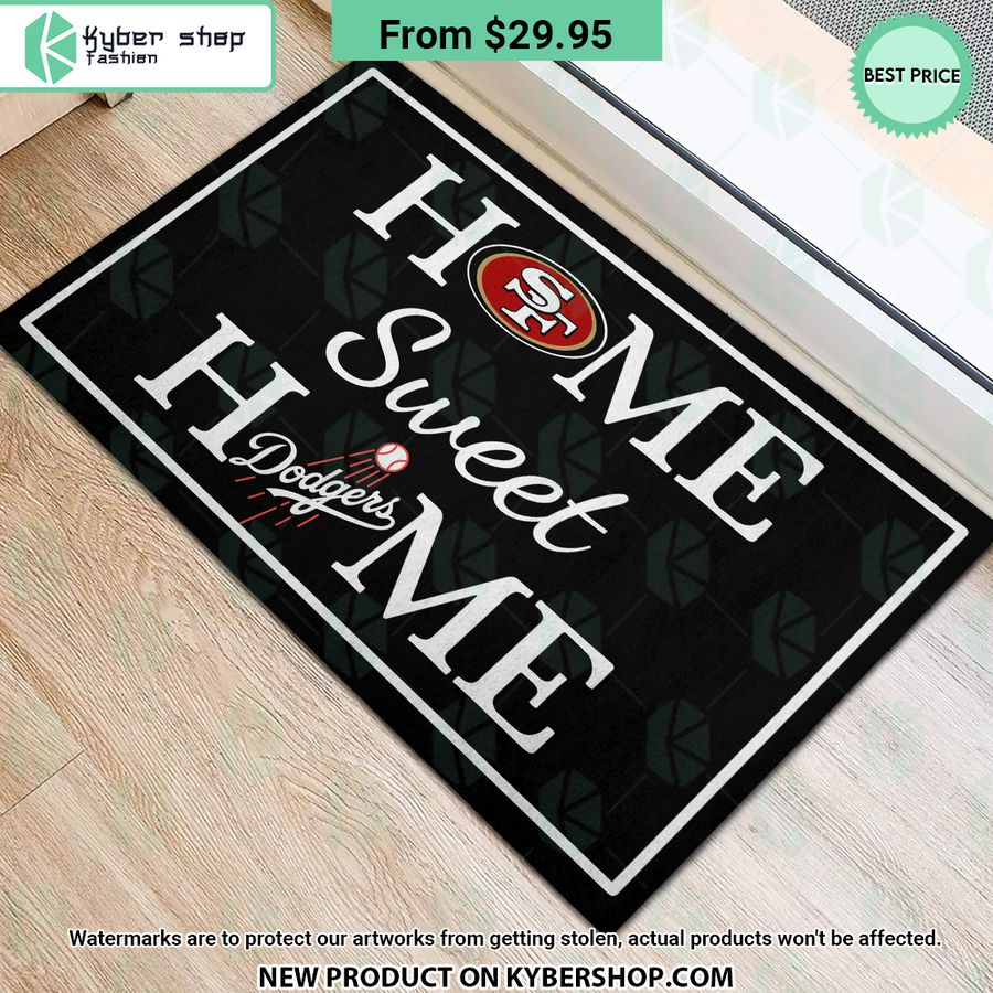 Los Angeles Dodgers San Francisco Home Sweet Home Doormat 3 los angeles dodgers san francisco home sweet home doormat 3 406 jpg