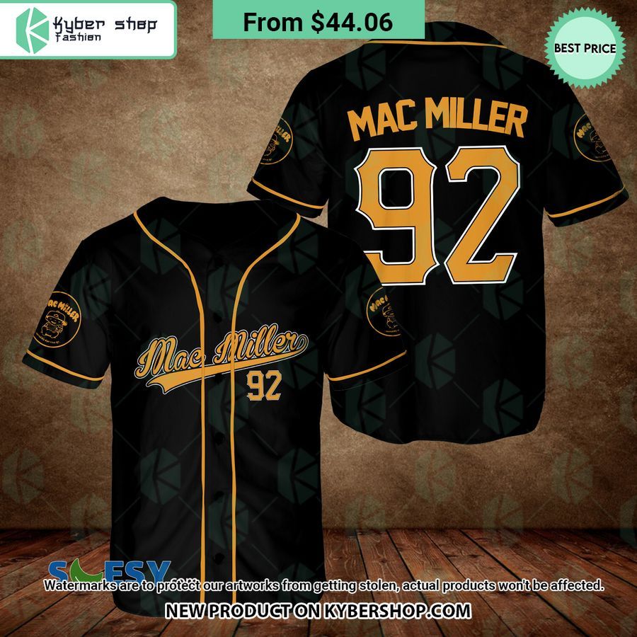 Mac Miller 92 Baseball Jersey Nice Shot Bro