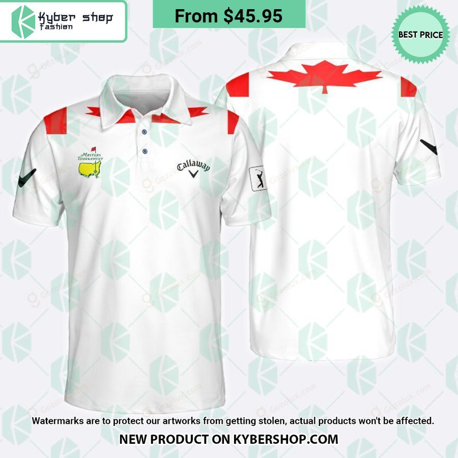 Masters Tournament Canada Flag Polo Shirt You look so healthy and fit