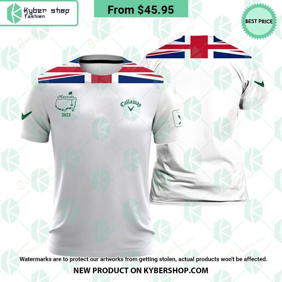 Masters Tournament Uk Flag Callaway Polo Shirt Cool Look Bro