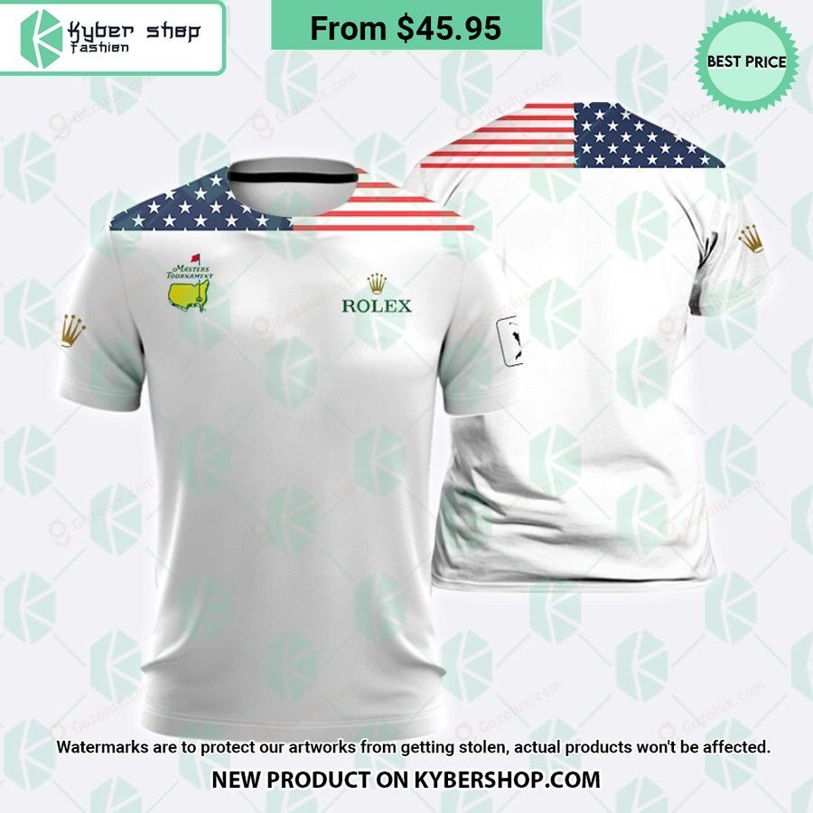 Masters Tournament Us Flag Rolex Polo Shirt Looking So Nice