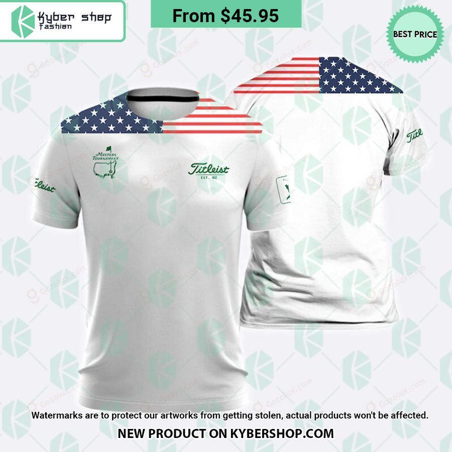 Masters Tournament US Flag Titleist Polo Shirt 7 Masters Tournament US Flag Titleist Polo Shirt Good look mam