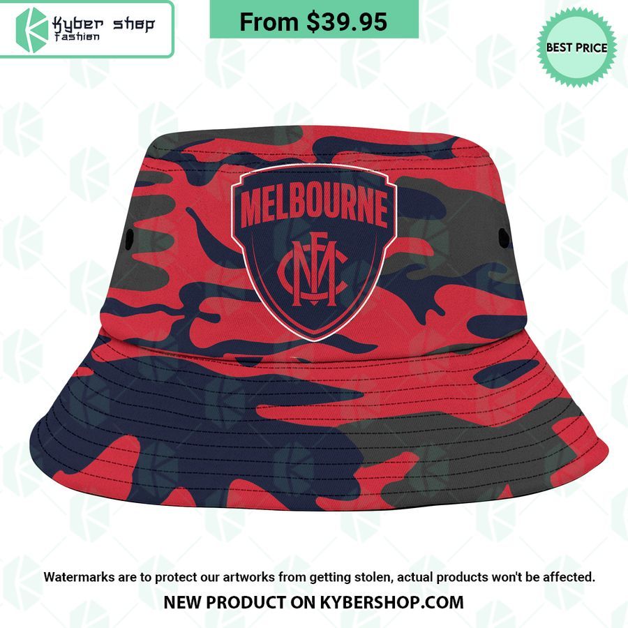 Melbourne Football Club Camo Bucket Hat Nice photo dude