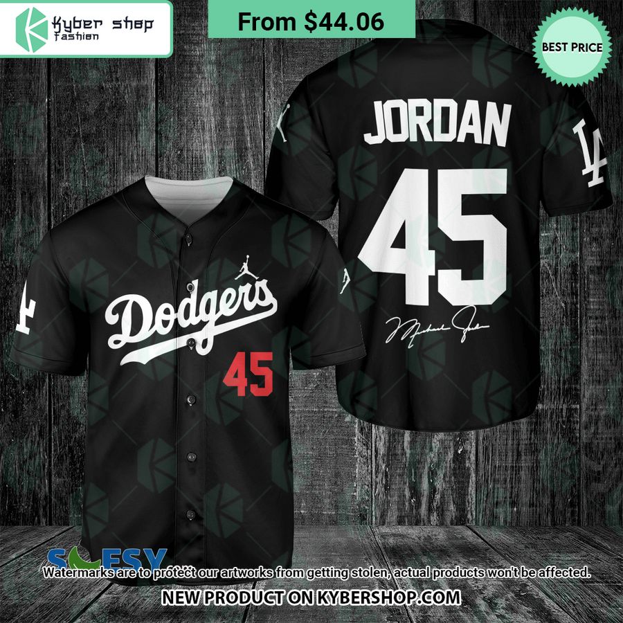 michael jordan 45 los angeles dodgers baseball jersey 1 394 jpg
