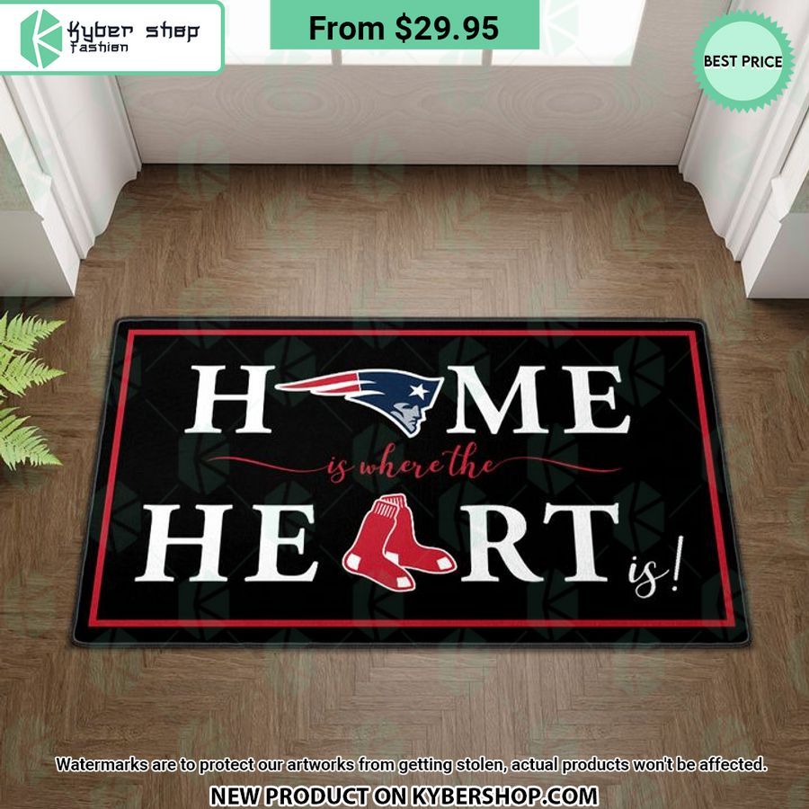 new england patriots boston red sox home is where the heart is doormat 2 517 jpg