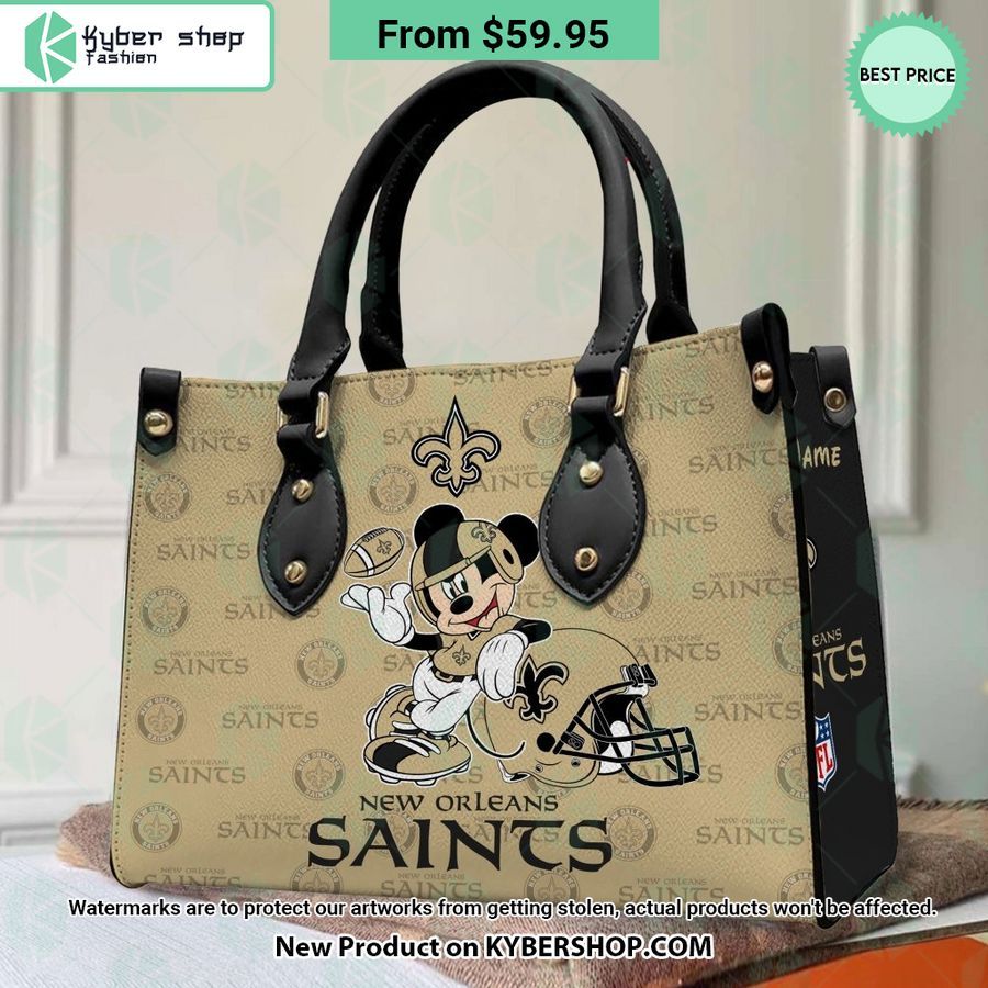 New Orleans Saints Mickey Leather Bag Elegant picture