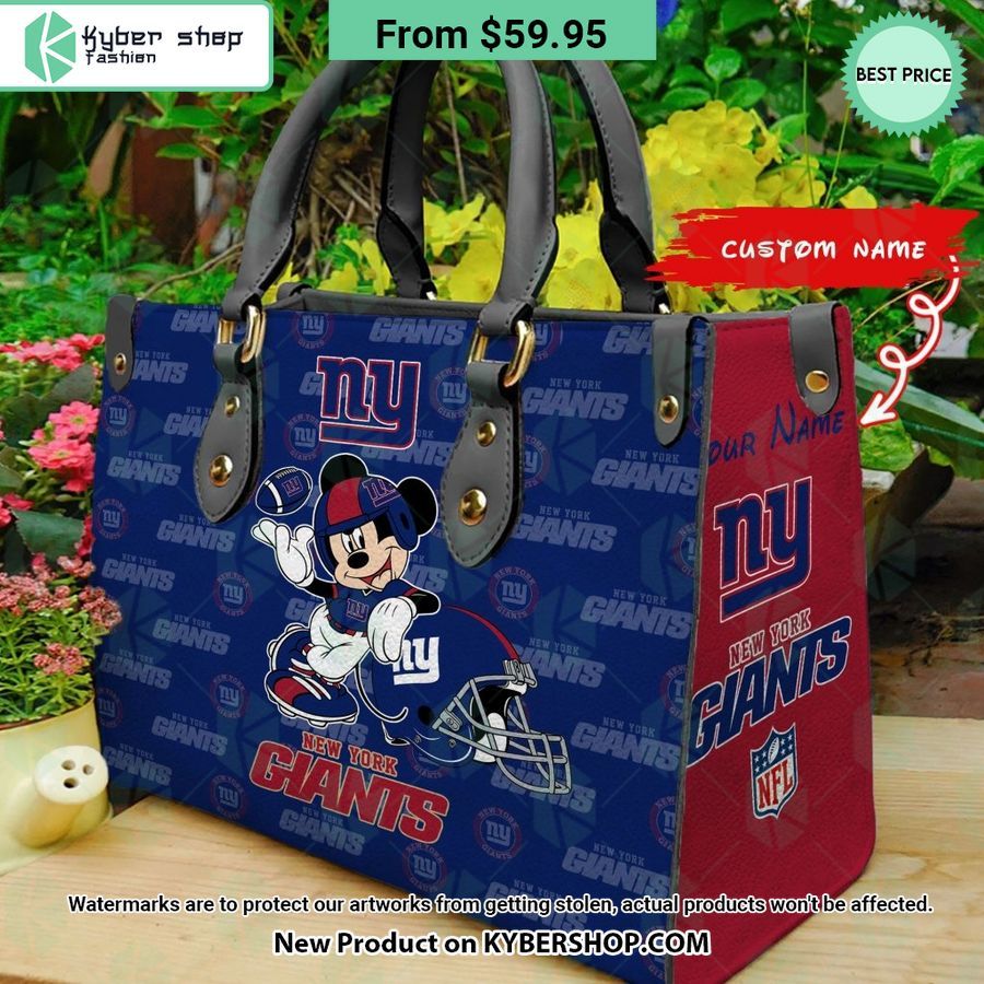 New York Giants Mickey Leather Bag Oh my God you have put on so much!