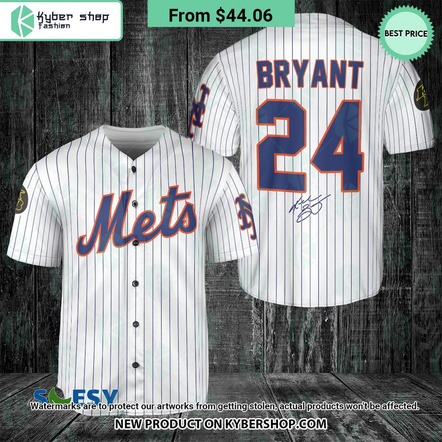 New York Mets Kobe Bryant 24 Baseball Jersey You Look So Healthy And Fit