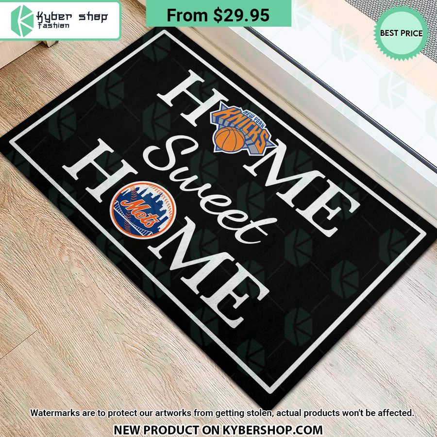 New York Mets New York Knicks Home Sweet Home Doormat 3 new york mets new york knicks home sweet home doormat 3 709 jpg