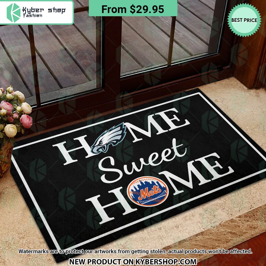 New York Mets Philadelphia Eagles Home Sweet Home Doormat 3 new york mets philadelphia eagles home sweet home doormat 3 806 jpg