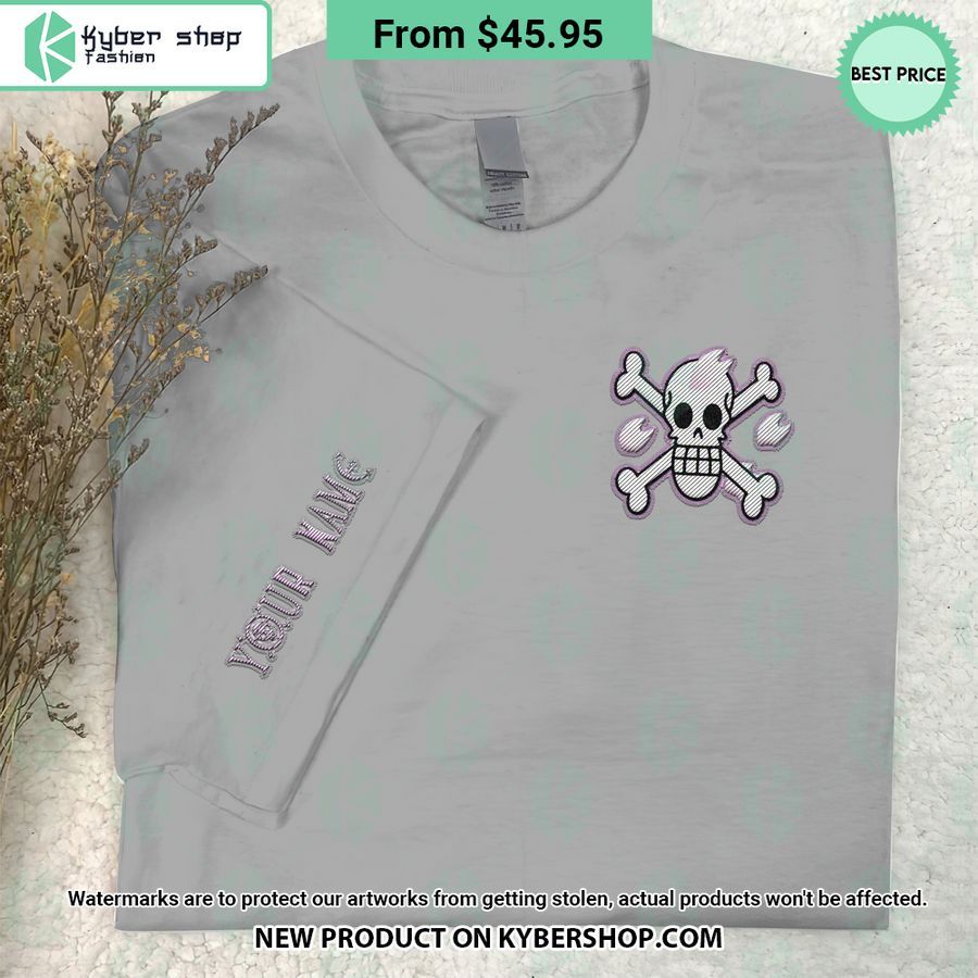 One Piece Dr Hiriluk Skull Embroidered Shirt 5 One Piece Dr Hiriluk Skull Embroidered Shirt Selfie expert